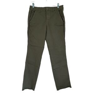 Level 99 Army Green Cropped Pant - 25